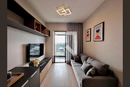 Sala de apartamento para alugar com 1 quarto, 32m² em Santo Amaro, São Paulo