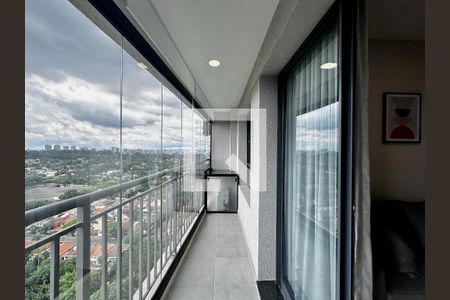 Sacada Sala de apartamento para alugar com 1 quarto, 32m² em Santo Amaro, São Paulo