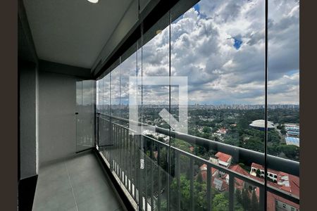 Sacada Sala de apartamento para alugar com 1 quarto, 32m² em Santo Amaro, São Paulo