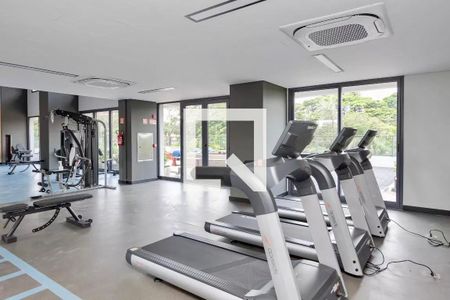 Studio para alugar com 27m², 1 quarto e sem vaga Studio para alugar com 27m², 1 quarto e sem vagaAcademia