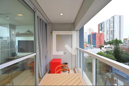 Varanda do Studio de kitnet/studio para alugar com 1 quarto, 25m² em Indianópolis, São Paulo