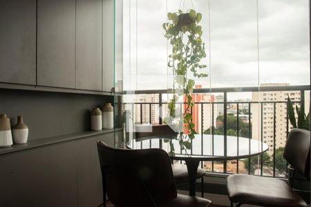 Varanda da Sala de apartamento à venda com 2 quartos, 48m² em Vila Clementino, São Paulo