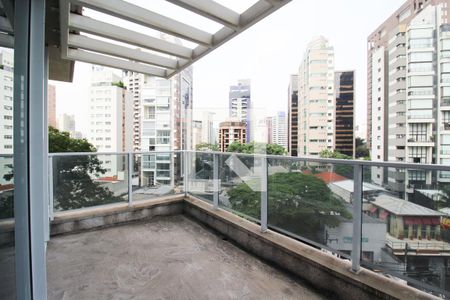 Varanda da Sala de apartamento à venda com 2 quartos, 200m² em Jardim Paulistano, São Paulo