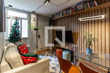 Sala de apartamento à venda com 1 quarto, 44m² em Santa Cecilia, São Paulo