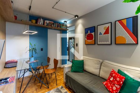 Sala de apartamento à venda com 1 quarto, 44m² em Santa Cecilia, São Paulo