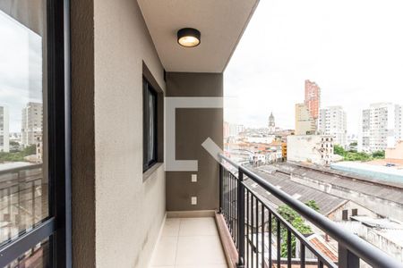 Varanda de kitnet/studio para alugar com 1 quarto, 26m² em Santa Ifigênia, São Paulo
