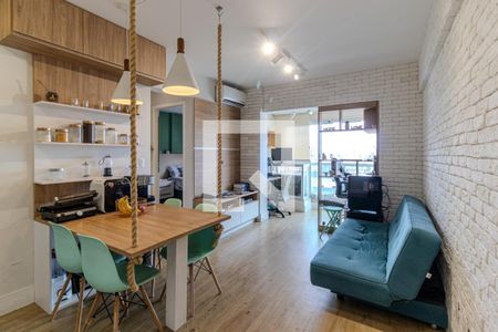 Sala de apartamento para alugar com 1 quarto, 42m² em Higienópolis, São Paulo