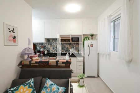 Sala/Cozinha/Área de Serviço de apartamento para alugar com 1 quarto, 27m² em Vila Dom Pedro Ii, São Paulo