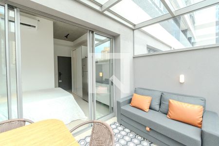 Studio para alugar com 27m², 1 quarto e sem vagaSacada