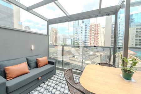 Studio para alugar com 27m², 1 quarto e sem vagaSacada