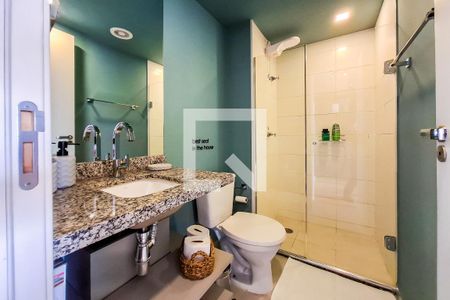 Studio para alugar com 25m², 1 quarto e sem vaga Studio para alugar com 25m², 1 quarto e sem vagaBanheiro