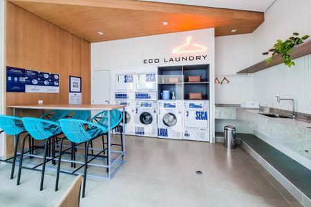 Studio para alugar com 25m², 1 quarto e sem vaga Studio para alugar com 25m², 1 quarto e sem vagaLavanderia