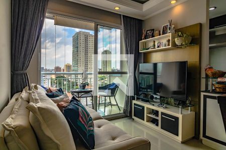 Sala de apartamento à venda com 2 quartos, 52m² em Campo Belo, São Paulo