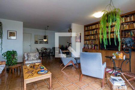 Sala de apartamento à venda com 3 quartos, 123m² em Real Parque, São Paulo