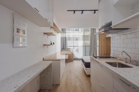 Studio à venda com 27m², 1 quarto e sem vagaCozinha