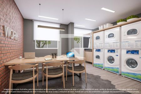 Apartamento à venda com 36m², 1 quarto e sem vaga Apartamento à venda com 36m², 1 quarto e sem vagaLavanderia
