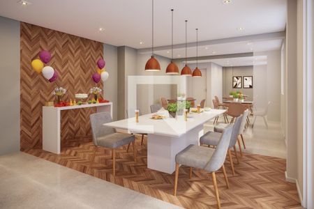 Apartamento à venda com 36m², 1 quarto e sem vaga Apartamento à venda com 36m², 1 quarto e sem vagaÁrea comum - Salão de festas