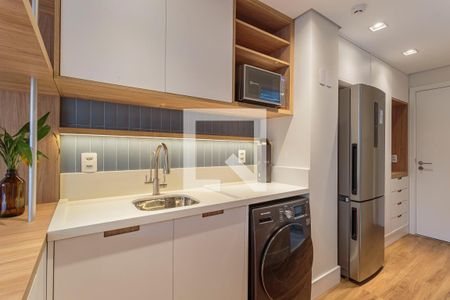 Studio para alugar com 30m², 1 quarto e sem vaga Studio para alugar com 30m², 1 quarto e sem vagaCozinha e Área de Serviço