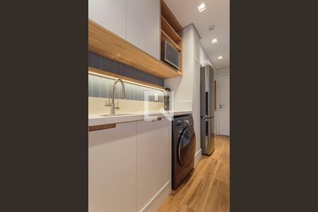 Studio para alugar com 30m², 1 quarto e sem vaga Studio para alugar com 30m², 1 quarto e sem vagaCozinha e Área de Serviço