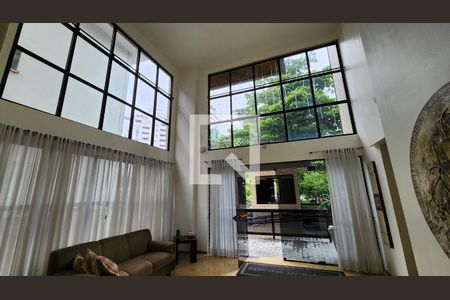 Hall de entrada de apartamento para alugar com 3 quartos, 189m² em Ponta da Praia, Santos