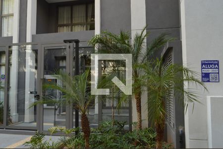 Studio para alugar com 21m², 1 quarto e sem vagaFachada + Plaquinha