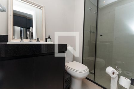 Banheiro Social de kitnet/studio à venda com 1 quarto, 25m² em Pompeia, São Paulo