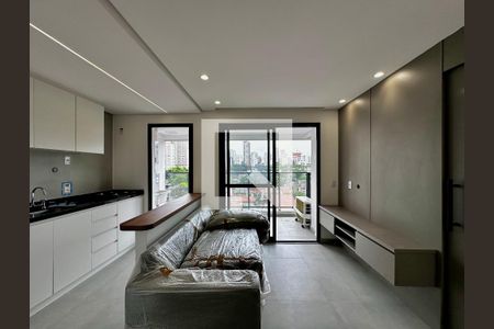 Sala de apartamento para alugar com 1 quarto, 40m² em Brooklin, São Paulo