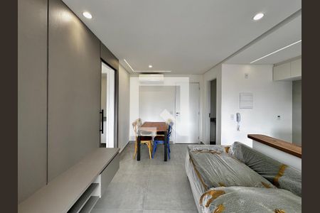 Sala de apartamento para alugar com 1 quarto, 40m² em Brooklin, São Paulo