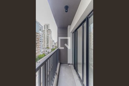 Varanda de kitnet/studio para alugar com 1 quarto, 22m² em Vila Buarque, São Paulo