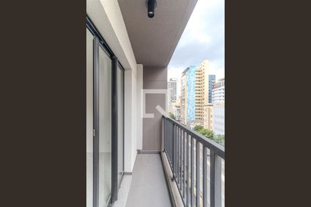 Varanda de kitnet/studio para alugar com 1 quarto, 22m² em Vila Buarque, São Paulo