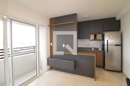 Sala / Cozinha / Área de Serviço de apartamento para alugar com 1 quarto, 33m² em Vila Pauliceia, São Paulo