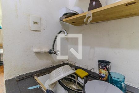 Cozinha de kitnet/studio à venda com 1 quarto, 32m² em Santa Ifigênia, São Paulo