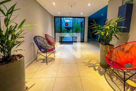 Studio para alugar com 24m², 1 quarto e sem vaga Studio para alugar com 24m², 1 quarto e sem vagaHall de entrada