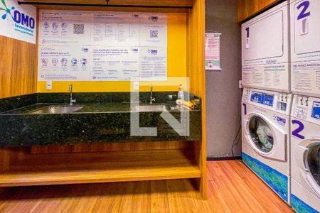 Studio para alugar com 24m², 1 quarto e sem vaga Studio para alugar com 24m², 1 quarto e sem vagaLavanderia