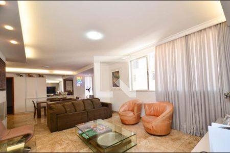Sala ambientes de apartamento à venda com 4 quartos, 163m² em Lourdes, Belo Horizonte