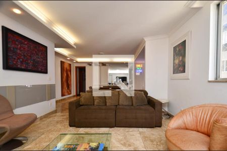 Sala ambientes de apartamento à venda com 4 quartos, 163m² em Lourdes, Belo Horizonte