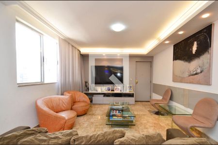 Sala ambientes de apartamento à venda com 4 quartos, 163m² em Lourdes, Belo Horizonte