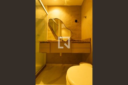 Banheiro social  de apartamento à venda com 1 quarto, 58m² em Lagoa, Rio de Janeiro