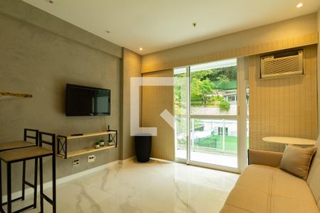 Detalhe da sala  de apartamento à venda com 1 quarto, 58m² em Lagoa, Rio de Janeiro