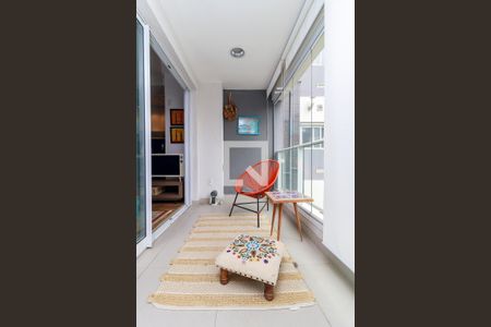 Sala - Varanda de apartamento para alugar com 1 quarto, 47m² em Campo Belo, São Paulo