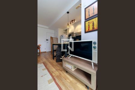 Sala de apartamento para alugar com 1 quarto, 47m² em Campo Belo, São Paulo