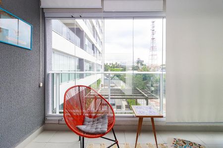 Sala - Varanda de apartamento para alugar com 1 quarto, 47m² em Campo Belo, São Paulo