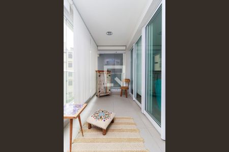 Sala - Varanda de apartamento para alugar com 1 quarto, 47m² em Campo Belo, São Paulo