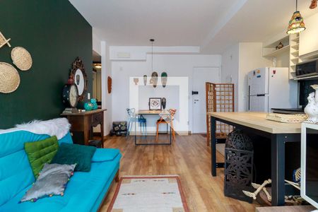 Sala de apartamento para alugar com 1 quarto, 47m² em Campo Belo, São Paulo