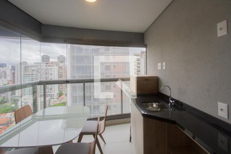 Varanda de apartamento à venda com 1 quarto, 51m² em Jardim das Acacias, São Paulo