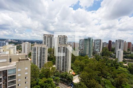 Varanda da Sala vista de apartamento à venda com 2 quartos, 69m² em Vila Andrade, São Paulo