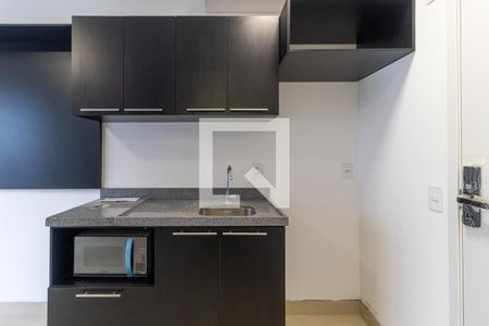 Cozinha de kitnet/studio para alugar com 1 quarto, 21m² em Vila Buarque, São Paulo