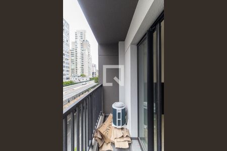 Varanda de kitnet/studio para alugar com 1 quarto, 21m² em Vila Buarque, São Paulo