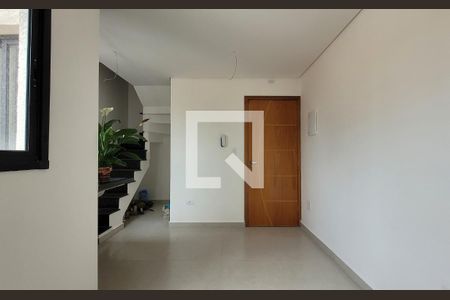 Sala de apartamento à venda com 2 quartos, 82m² em Vila Scarpelli, Santo André