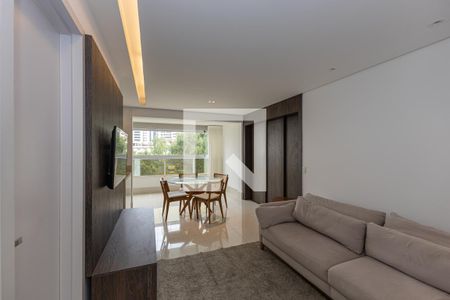 Sala de apartamento para alugar com 1 quarto, 54m² em Vila da Serra, Nova Lima